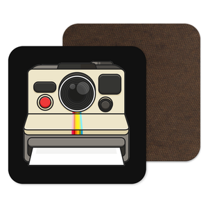 Polaroid, Instant Camera, Retro Coaster, Instagram Logo, 80s camera, 80s gift