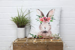 Cute Rabbit Velvet Cushion - Kitsch Republic