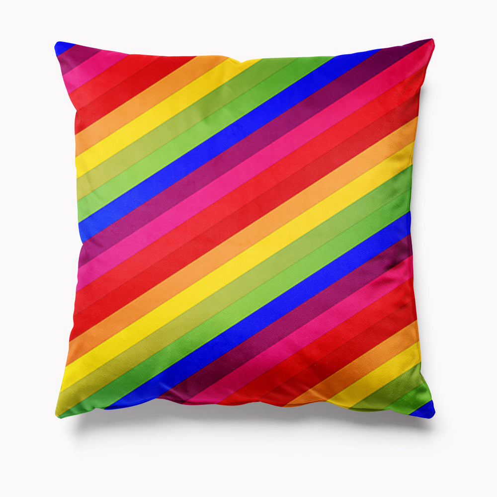 Rainbow Velvet Cushion - Kitsch Republic