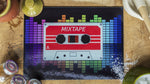 Cassette 80s Retro 40cm x 30cm Glass Worktop Saver / Serving Platter / Placemat - Kitsch Republic