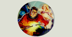 Sci Fi Piup Retro Worktop Saver - Chopping Board - Placemat - Kitsch Republic