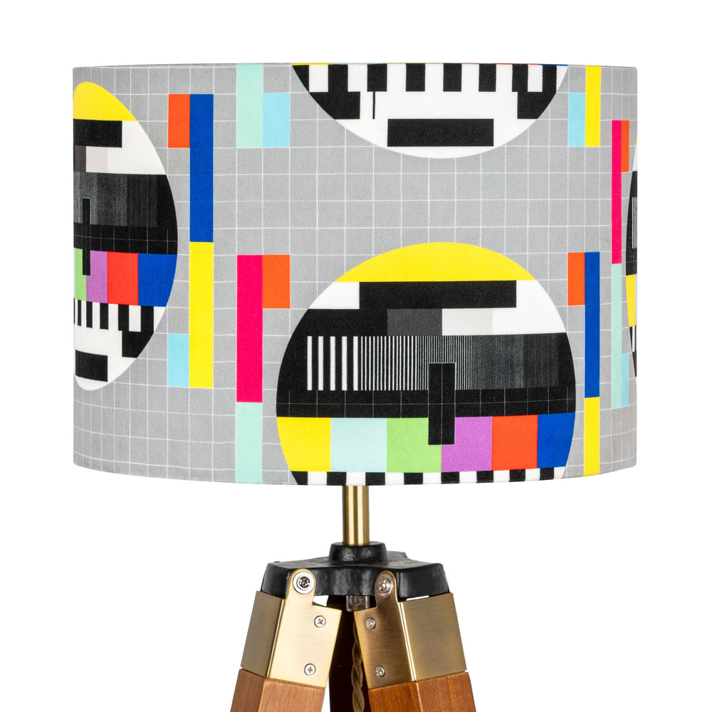 
            
                Load image into Gallery viewer, Retro Test Card Lampshade - Kitsch Republic
            
        