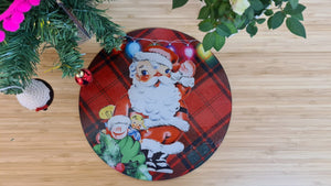 Retro Santa Worktop Saver - Chopping Board - Placemat - Kitsch Republic