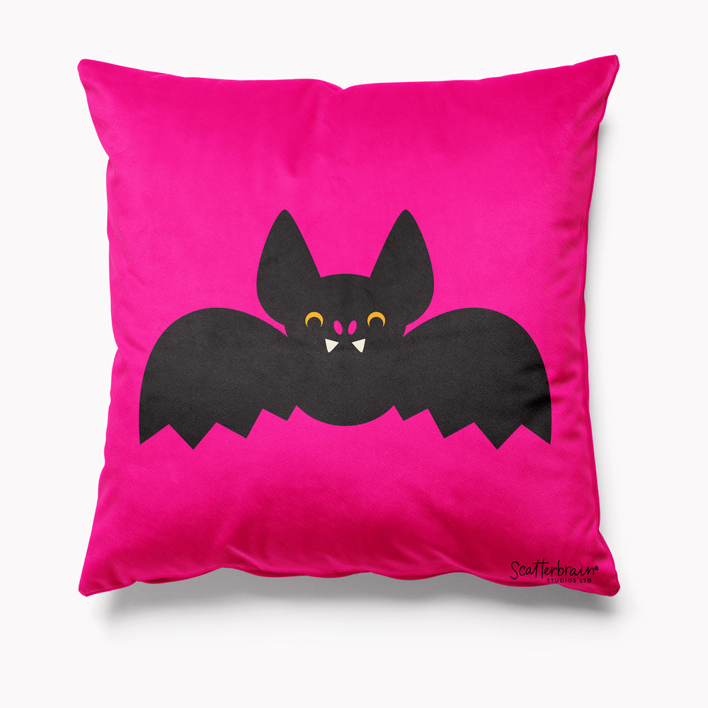Scatterbrain Velvet Cushion - Ed The Bat - Kitsch Republic