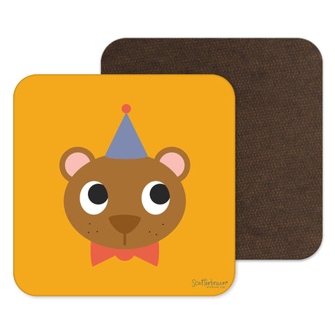 Scatterbrain Coaster - Bear - Kitsch Republic