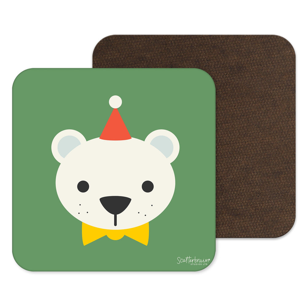 Scatterbrain Coaster - Polar Bear - Kitsch Republic