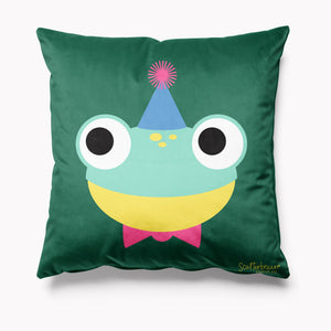 Scatterbrain Velvet Cushion - Froggy - Kitsch Republic