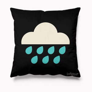 Outdoor Garden Cushion - Scatterbrain Rain Cloud - Kitsch Republic