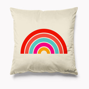 Outdoor Garden Cushion - Scatterbrain Rainbow - Kitsch Republic