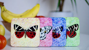 Vintage Style Butterfly Coasters  - Set of 4 - Kitsch Republic