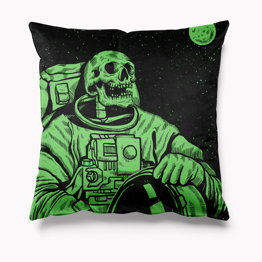 Spaceman Skull Astronaut Velvet Cushion