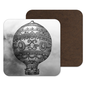 
            
                Load image into Gallery viewer, Steampunk Hot Air Balloon Coaster Drinks Mat Gift
            
        
