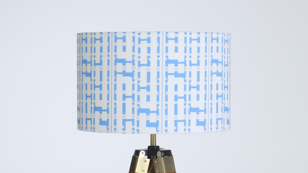 
            
                Load image into Gallery viewer, Stockport Merseyway Modernist Velvet Lampshade - Kitsch Republic
            
        