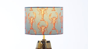 
            
                Load image into Gallery viewer, The World is Your Lobster Velvet Lampshade - Kitsch Republic
            
        