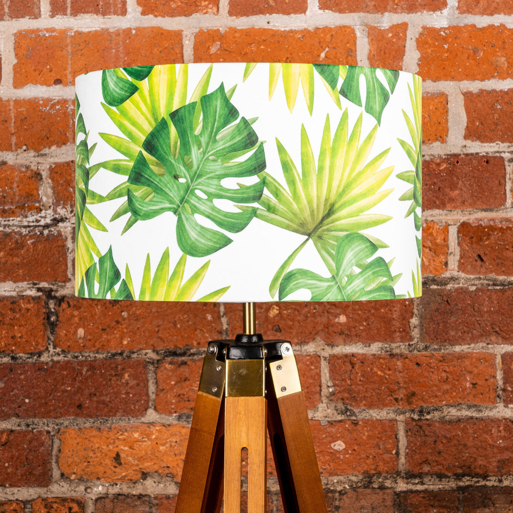 Tropical Green Leaves Lampshade - Kitsch Republic