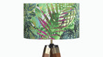 Tropical Leaves Velvet Lampshade - Kitsch Republic