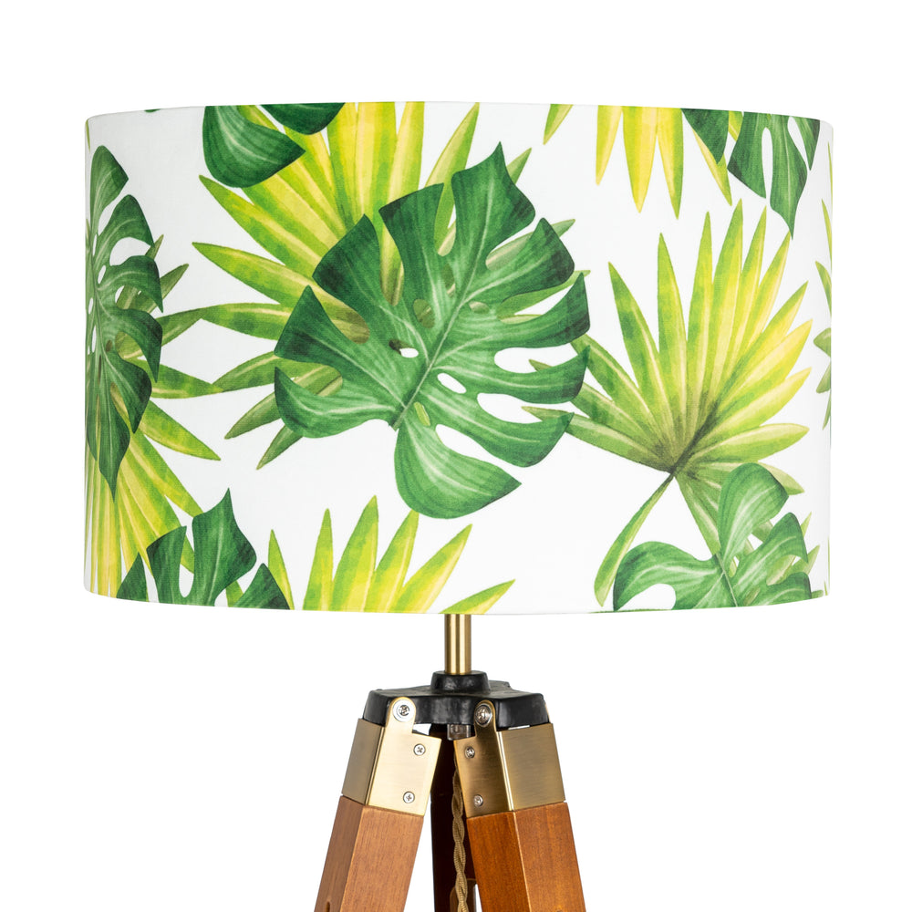 Tropical Green Leaves Lampshade - Kitsch Republic