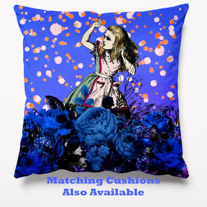Alice in Wonderland Lampshade - Bright Blue