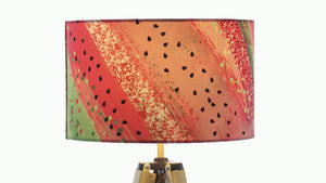 Watermelon Sugar Velvet Lampshade - Kitsch Republic