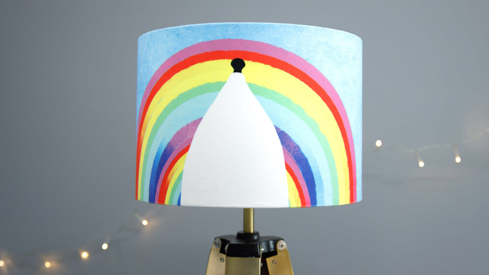 White Nancy Bollington Rainbow Velvet - For Lamp or Ceiling - Kitsch Republic
