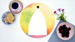 White Nancy Multi Floral Worktop Saver - Chopping Board - Placemat - Kitsch Republic