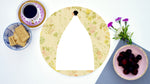White Nancy Yellow Floral Worktop Saver - Chopping Board - Placemat - Kitsch Republic
