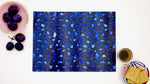 Neon Blue Leopard Print 40cm x 30cm Worktop Saver - Kitsch Republic