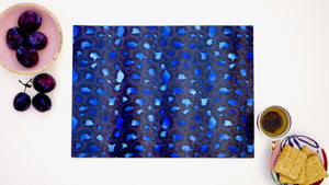 
            
                Load image into Gallery viewer, Neon Blue Leopard Print 40cm x 30cm Worktop Saver - Kitsch Republic
            
        