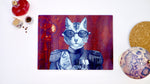 Steampunk Military Cat 40cm x 30cm Worktop Saver - Kitsch Republic