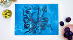 Blue Kraken Octopus 40cm x 30cm Worktop Saver - Kitsch Republic