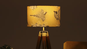 Yellow Bird Velvet Lampshade - Kitsch Republic