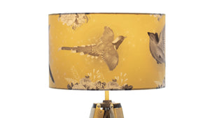 Yellow Bird Velvet Lampshade - Kitsch Republic