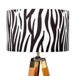 Black and White Lampshade, Zebra print Lamp Shade, Table lamp, Floor Lamp, small bedside lamp
