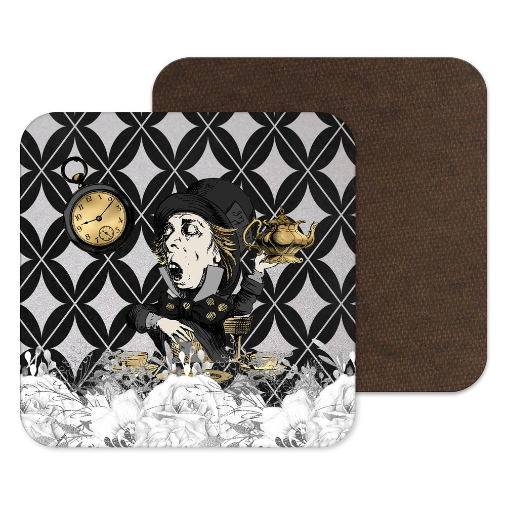 Alice in Wonderland Mad Hatter Gift Drinks Mat Coaster Drinkswear