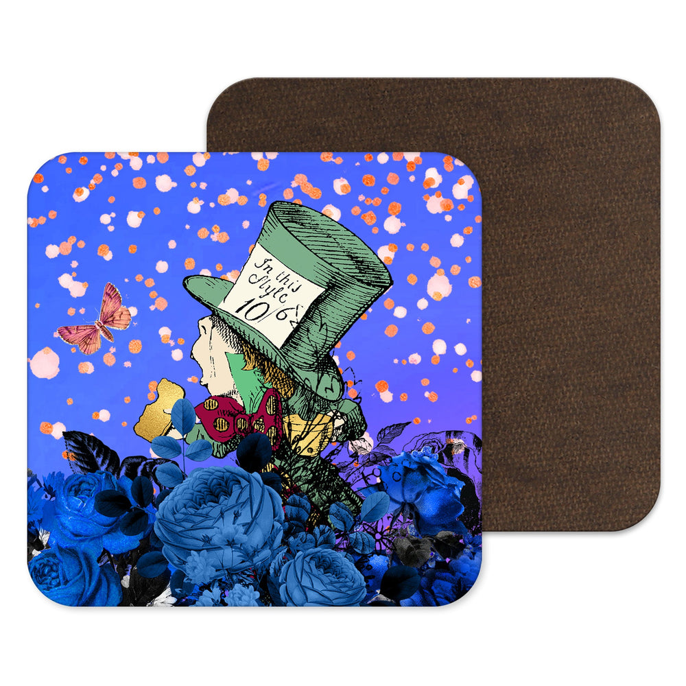 Mad Hatter Gift, Tea Party Coaster, Alice in Wonderland Drinks Mat Gift