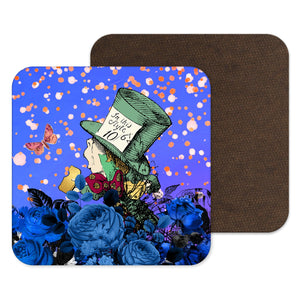 Mad Hatter Gift, Tea Party Coaster, Alice in Wonderland Drinks Mat Gift