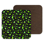 Green Black Leopard Print - Animal Print Decor - Maximalist Gift, Secret Santa, cheap gift