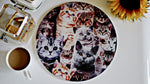 Crazy Cat Glass Worktop Saver - Chopping Board - Placemat - Kitsch Republic
