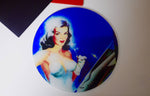 Retro Sci Fi Pinup Worktop Saver - Chopping Board - Placemat - Kitsch Republic