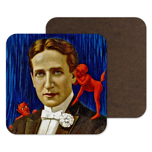 Creepy Horror Coaster, Devil, Creppy gift, Horror Decor