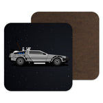 Back to the Future, Delorian Car, Film gift, 80s coaster, Classic Car, Car Shows gift
