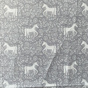 Fabric - Unicorns - Grey- 1 Meter