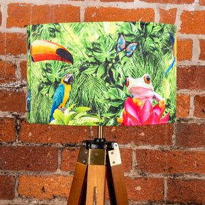 
            
                Load image into Gallery viewer, Crazy Jungle Leopard Jungle Lampshade - Kitsch Republic
            
        