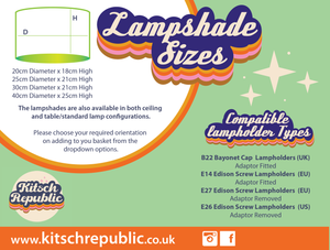 Grey Bright Cactus Velvet Lampshade - Kitsch Republic