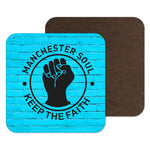 Manchester Northern Soul Coaster - City Blue - Kitsch Republic
