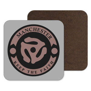 Manchester Northern Soul Coaster - Grey Record Middle