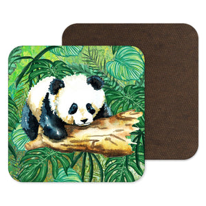 Cute Panda Tree Coaster