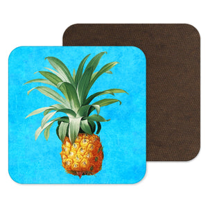 Pineapple Coaster - Blue - Tropical Tiki Coaster