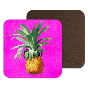 Shocking Pink - Tropical Pineapple - Tiki Bar - Tropical Interiors - Fruit