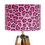 Pink Animal Print Velvet Lampshade - Kitsch Republic